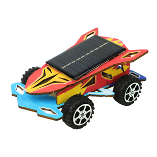 太阳能玩具四驱赛车创新小发明科技小制作儿童手工diy组装材料包