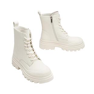 Toomanyshoes女鞋秋冬新款圆墩墩潮酷短靴子圆头马丁靴