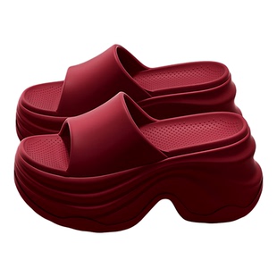 10cm厚底本命年红色拖鞋女款2026新款家居防滑结婚外穿增高凉拖鞋