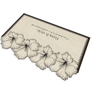 法式高级感入户门地垫大门口耐脏防滑刮沙免洗丝圈家用玄关进门垫