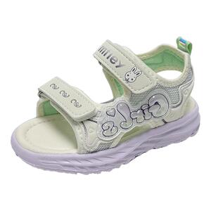 班纳米菲女童鞋儿童凉鞋夏款2025新款夏季露趾轻便软底小童沙滩鞋