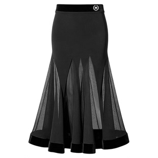 IAMYC摩登舞服女成人摩登舞裙交谊舞裙新款大摆半身裙半裙B20003