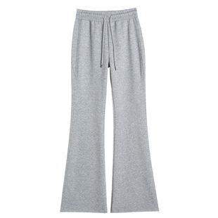 微喇叭裤女春秋2025新款小个子大码瑜伽运动裤卫裤加长休闲女裤子