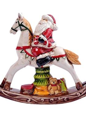 陶瓷摆件美式复古桌面圣诞乡村