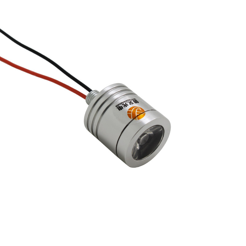 LED小射灯3.7V电池灯5V充电宝聚光12v射灯3W灯珠螺丝灯usb灯24v