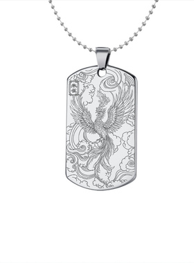 四象朱雀吊坠四大神兽八卦平安牌