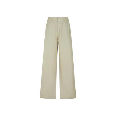 直筒长裤棉质休闲简约LESS