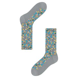 【意大利袜机】AR金银丝蓝色中筒袜复古亮光丝玛丽珍袜子夏薄袜女