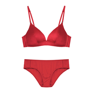 红运当头』桑罗桑蚕丝内衣防凸显小亲肤三角杯天然真丝底裆内裤