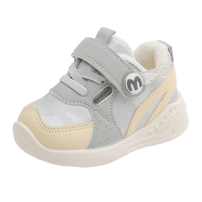 宝宝学步鞋冬天鞋子软底加绒棉鞋