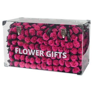 永生花玫瑰巨型茶几高级感家居摆件情人节礼物送女友闺蜜生日礼物