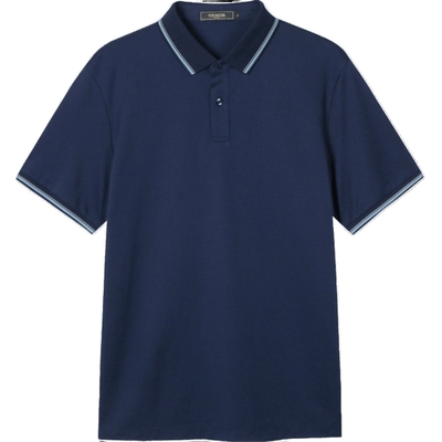 【可机洗含凉爽桑蚕丝】雅戈尔春夏男短袖POLO衫商务翻领短袖T恤