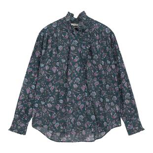 ISABEL MARANT ETOILE 碎花女士V领长袖衬衫衬衣银泰百货 301604