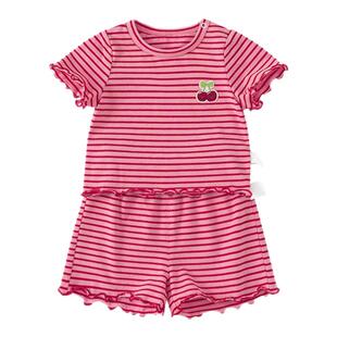 婴儿分体套装2025夏季新款女童夏套装女宝宝夏装女小童夏天衣服潮