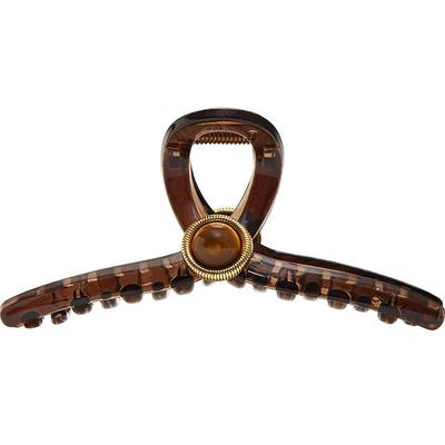 兰诺琥珀流光抓夹高级感女2025新款大号发量大鲨鱼夹发夹头饰发饰