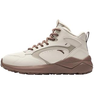 安踏踏洲棉鞋女鞋2025新款冬季加绒保暖大棉鞋皮面防水休闲运动鞋