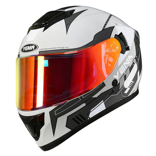 野马3C认证摩托车头盔男士秋冬季保暖电动车四季通用越野骑行全盔