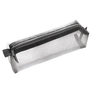 简约透明网格网纱笔袋小清新考试大容量款文具男女生通用铅笔盒