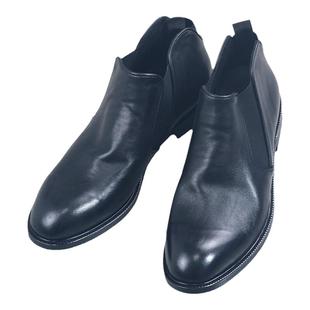 简约利落好版型!软底软牛皮!细腻头层牛皮短靴切尔西靴子男加绒