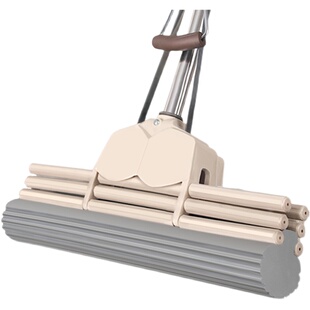 好太太海绵拖把官方家用大号胶棉挤水滚轮超强吸水免手洗结实耐用