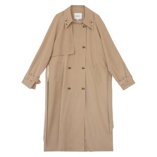 it'real瑞尔法式复古风衣女春季新款设计感小众中长款外套女