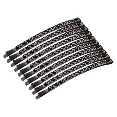 韩国黑色一字夹碎发刘海发卡边夹