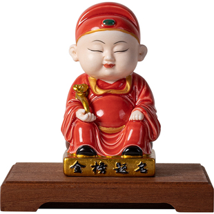 创意陶瓷文昌帝君神像文昌像家用客厅书房书桌面摆件文曲星君佛像