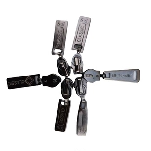 5号7号通用尼龙激光刻镀拉链头尼龙正拉拉锁头 款式随机