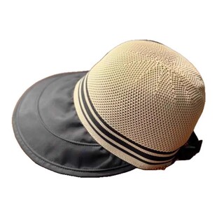 2025新款防晒遮阳帽子女夏季速干镂空透气大檐空顶沙滩遮脸渔夫帽