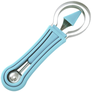 通诺三合一水果挖球器挖西瓜球勺瓜果挖瓤雕花刀diy水果工具套装