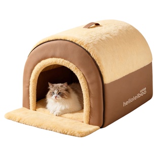 猫窝冬加厚半封闭式冬季日保暖安全感狗窝猫床四季通用防寒可拆洗