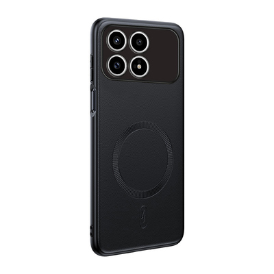 适用于小米pocof8pro手机壳xiaomi poco f8pro磁吸素皮保护套2510DPC44G全包mi防摔poco皮纹f8轻奢por新款5g