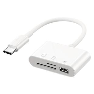 手机读卡器多合一高速适用三星S23S22/S21/S20/S10/S9/NOTE10相机SD卡TF内存卡U盘OTG多功能typec转接头Flip3