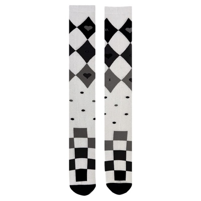 roji*hymn渐变菱格lolita过膝袜