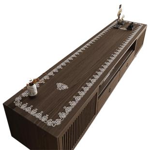 软玻璃电视柜桌布蕾丝透明鞋柜垫子台面盖布防水防油pvc茶几桌垫