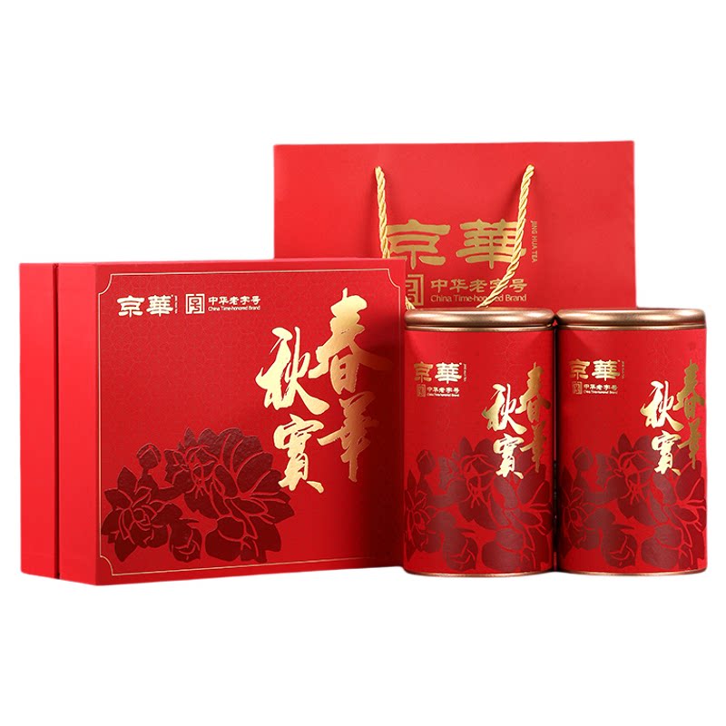 京华茶叶茉莉花茶春华秋实茶叶礼盒送礼380g