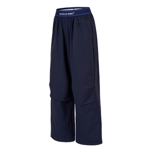 SMILE DDD 腰头拼接轻柔裤夏凉感运动速干轻薄透气辣妹街舞阔腿裤