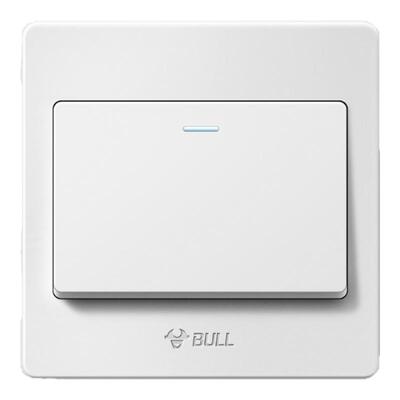 公牛墙壁开关插座暗装经典款白