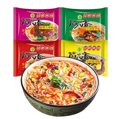 稻花香云南过桥米线速食袋装整箱方便牛肉粉丝泡面非油炸冲泡即食