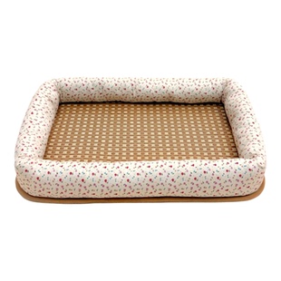 夏季猫窝猫咪凉席窝四季通用藤编睡窝中小型宠物狗窝凉感猫垫子