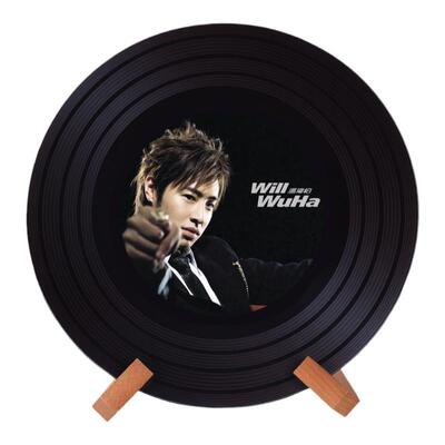 林俊杰黑胶唱片创意桌面摆件