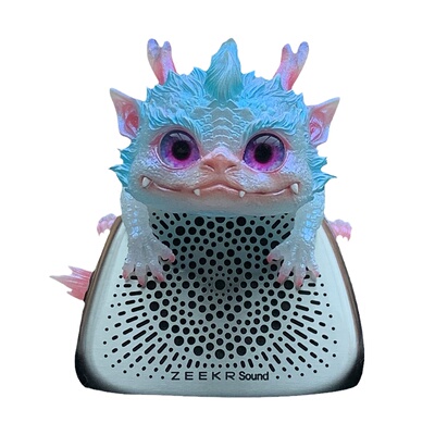 适用极氪7X音响帽子庇护龙摆件