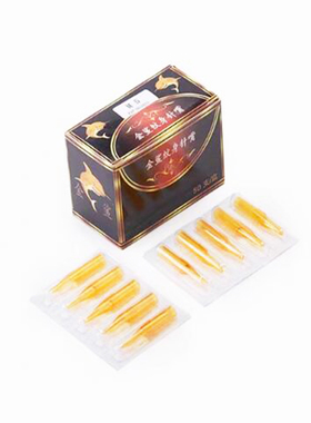 美妆工具金鲨黄色纹身一次性针嘴