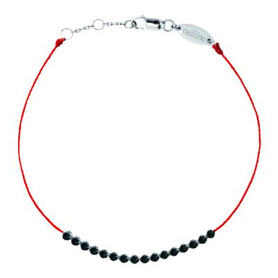 Redline/红绳女士Marilyn Kcolor 0.30克拉圆形黑钻白金手链手绳