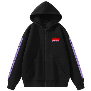 孙颖莎王楚钦同款卫衣hope紫色莎头周边拉链加绒加厚衣服运动外套