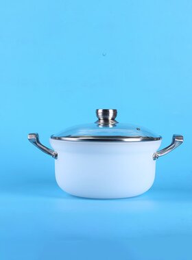 供应水晶石英手柄水晶汤锅玉锅煲锅27CM深度13CM无涂层干烧不坏