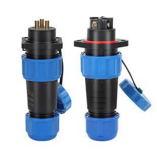 焊接式后螺母面板安装连接公母对插防水航空插2345芯工业接头插头