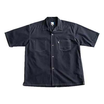 CITYDIVE Aloha Shirt 水洗竹节棉缉明线设计夏威夷aloha古巴领短