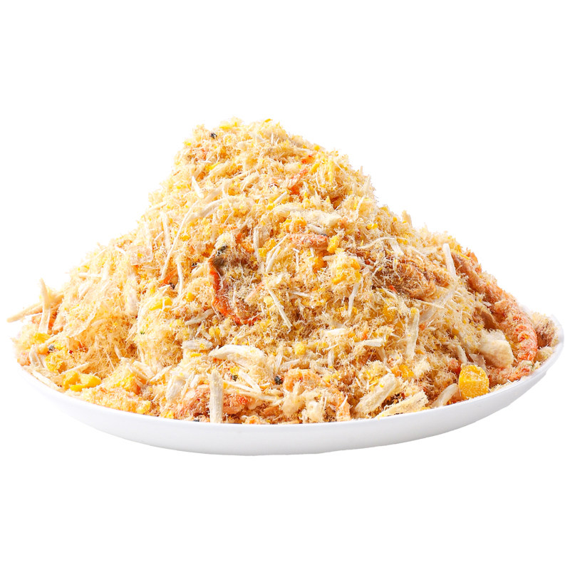 蛋黄磷虾鸡肉松猫咪主粮拌饭猫草猫狗粮伴侣宠物冻干猫零食