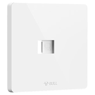 公牛六类网线墙壁电脑插座网络面板宽带千兆网线G12电脑电视